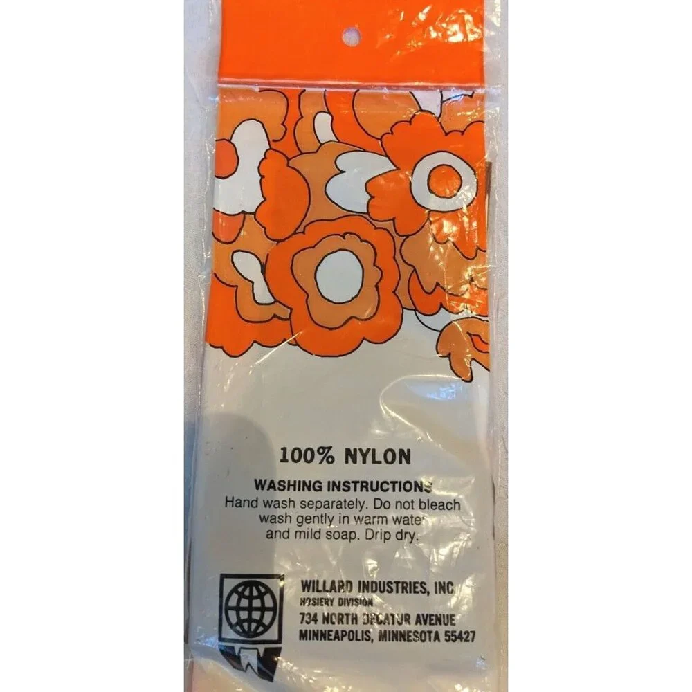 NOS Pantyhose Your Caprice Knee High Nylon Groovy Nerd Stockings Office Prop Vtg